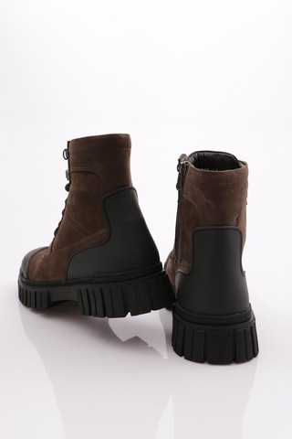 Dgn 9312 Erkek Bağcikli Bot Gri Nubuk