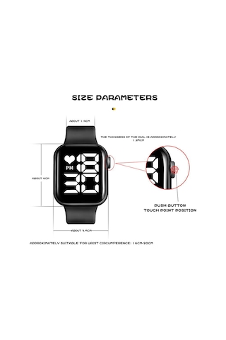 Tenfowee Xr4563 Led Elektronik Spor Saati - 50m Su Geçirmez, Gece Işığı, Tarih-ay Gösterimi, 24 Saat Ve Uzun Pil Ömrü - Siyah