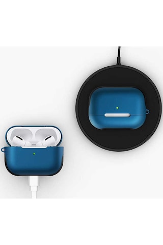 Apple Uyumlu AirPods Pro Kılıf Zore Shockproof Silikon Siyah