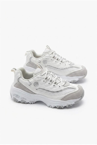 Fort 07387 Rahat Kalın Taban Sneaker Kadın Ayakkabı Beyaz