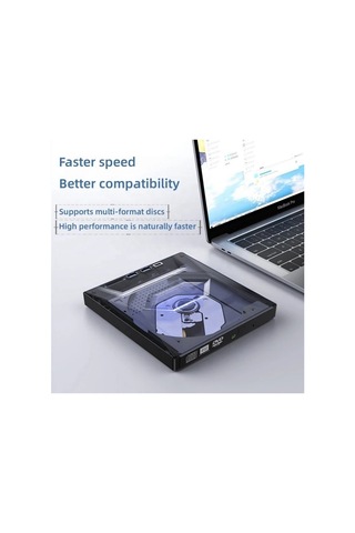 Sones B21-y 3.0 Usb Harici Mobil Çok İşlevli 5'i 1 Arada Dizüstü Bilgisayar Tipi C Dvd Kaydedici Optik Sürücü