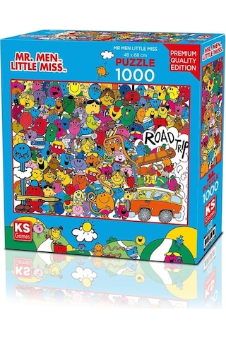 14452 Puzzle 1000 Mr Men Lisanslı 1000 Parça Yetişkin Puzzle
