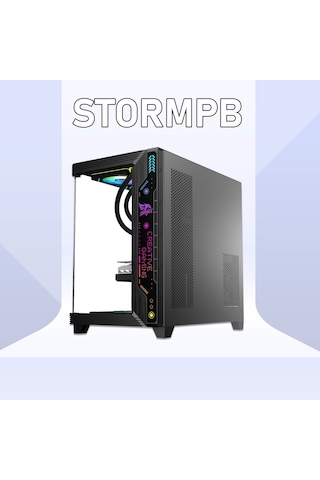 Gameagle STORMLPM Storm 7 Argb Fanlı Gamer Bilgisayar Kasası 850w 80+ Plus Bronz Power'lı Siyah