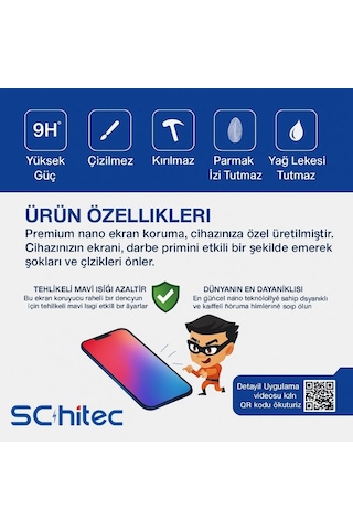 Schitec Honor Magic 7 Lite Darbe Emici Premium Hayalet Ön Ekran Koruyucu Kaplama Poliüretan Film