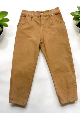Nk Kids Kız Çocuk Mevsimlik Pensli Gabardin Pantolon-14599 Vizon