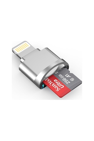 iPhone Uyumlu İpad Micro Sd Kart Okuyucu, Mfi Sertifikalı Lightning - Micro Sd/tf Kart Okuyucu