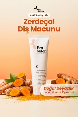 Probident Zerdeçal Özütü İlaveli Probiyotik Diş Macunu 75 ML