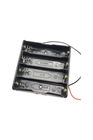 18650 2 Tel 4lü Pil Kutusu Paralel 4 Adet 3.7v Paralel Lityum Lion Batarya Yuvası Mobil Güç Kaynağı