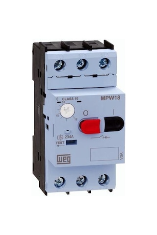 Weg Mpw18-3-d016 0,37/0,55 Kw, 1,0 1,6 A, 100 Ka, 18 A Anma Akımı, Motor Koruma Şalteri
