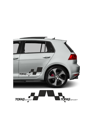 Miyrem Autosticker^ Tofaş Doğan İçin Uyumlu Aksesuar Yan Sport 28 X 13 Cm