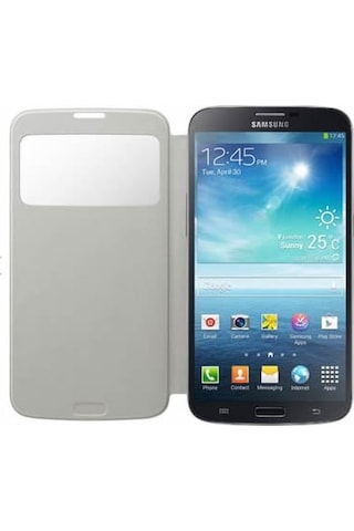 Galaxy Mega İ9200 İle Uyumlu S View Cover Kılıf Beyaz Ef-cı920bwegww