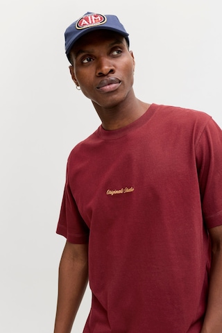 Jack & Jones Erkek T Shirt 12282892 Bordo