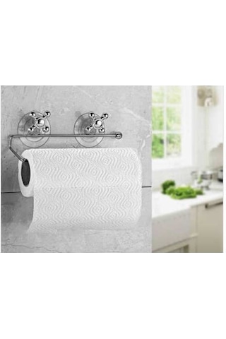 Hitfoni Havluluk Tutucu Vakumlu Banyo Tuvalet Duvar Kağıt Havlu Askısı Krom
