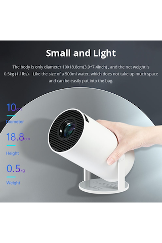 Thundeal HY300 120 Ansı Android 11 1080p 5 G WIFI Akıllı Projeksiyon Cihazı