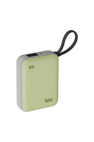 Bix Pb120 20000mah 65w Type-c Pd Kompakt Tasarımlı Dijital Göstergeli Powerbank Taşınabilir Hızlı Şarj Cihazı Yeşil