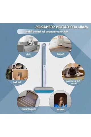 Çok Yüzeyli Evcil Hayvan Tüy Temizleme Fırçası Seti