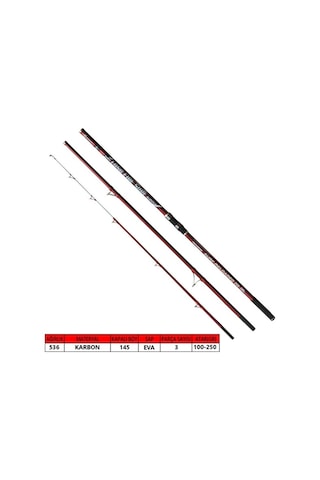 Captain 1454 Longfire 420Cm 3 Parça Surf Kamış 100-250Gr Atar Captain 1454 Longfire 420Cm 3 Parça Surf Kamış 100-250Gr Atar
