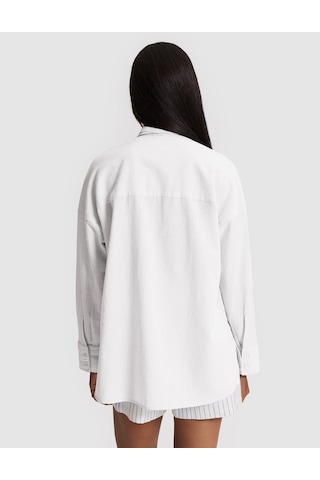 Pierre Cardin Kadın Beyaz Gömlek Desenli 50328624-vr013