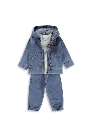 Concept Kids Concept Ceketli 3 Lü 6-18 Ay Takım - Mavi