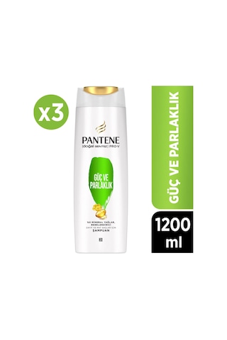 3'ü 1 Arada Güç Ve Parlaklık Şampuan 400 Ml 3 Adet İnce Telli