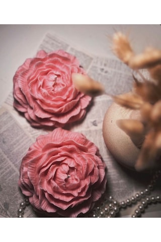 10 Adet Dekoratif Kokulu Şakayık Çiçeği Mum Çiçek Mum Düğün Toptan Mum Kutuludur