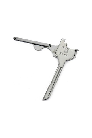 Lala 6 İn1 Utili-key Anahtarlık Anahtarlık Çok Fonksiyonlu Alet Tornavida Açacağı Gümüş