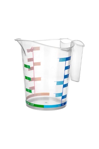 1000 Ml Renkli Dereceli Sert Plastik Mutfak Ölçü Kabı Diğer