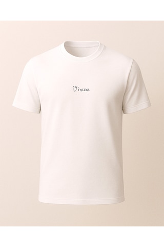 Hugo Boss Vincent Baskılı T-shirt Beyaz