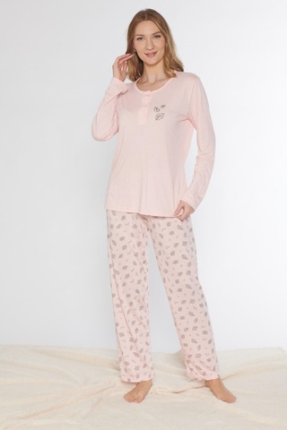 Uzun Kol Pijama Takımı Viskon Alperi 790-77 SOMON