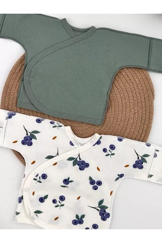 Svetik Yenidoğanlar İçin Tüy İle Astarlanmış Bodyler 2'li Set 186948375 Wasabi