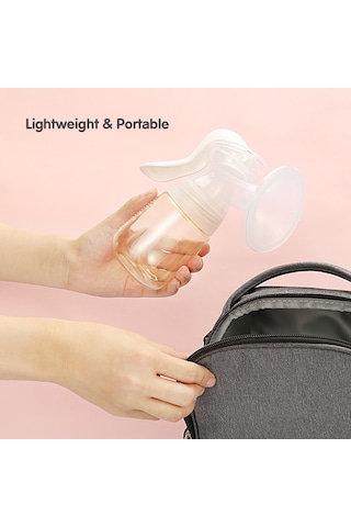 Moveevo Youha Manuel Göğüs Pompası 7oz/ 210ml Şişe Kapağı Ve Emzik Geniş Ağızlı Şişe Bpa İçermez Güvenli Malzeme Hafif Süt