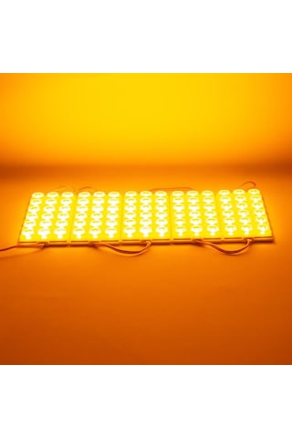 12v Modul Lamba 18-ledli Camlı Kablolu Sarı 137 57 Mm