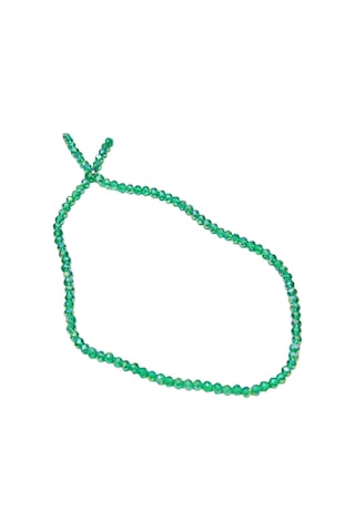 4 Mm Petrol Yeşili Basık Kristal Cam Boncuk 1 Dizi - 110 Adet