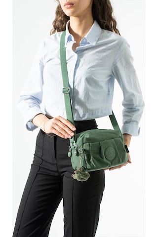 Baginn Klinkır Hafif Yağmur Geçirmez Kadın Postacı Çanta Çok Cepli 20 15 Cm Omuz Çantası 571 Collection Yeşil