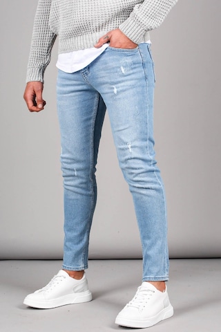 Madmext Madmext Skinny Fit Buz Mavisi Erkek Jean 5712-buz Mavisi Buz Mavi