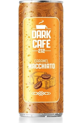 Dark Café 212 Soğuk Kahve Caramel Macchiato 250 Ml X 12 Adet Hazır