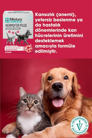 Mixtura Pharma Hemofer Forte Kedi Ve Köpek Kan Ve Demir Vitamini Kansızlığı Önleyici