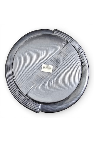 Sudedi Home Cam Pasta Tabağı Seti 6 Lı 19 Cm Sunum Tepsili Tatlı Pasta Servis Seti Füme