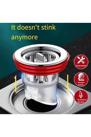 Anti Koku Zemin Drenaj Çekirdek Kanalizasyon Geri Akış Önleyici Duş Zemin Floor Drain Core-2pc