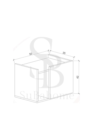 50 Cm Mdf Modern Siyah Komodin Çok Amaçlı Dolap Yan Sehpa