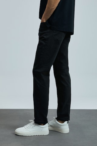 Lufian Anton Smart Jean Erkek Pantolon Slim Fit Siyah Siyah 111200206100100 Siyah