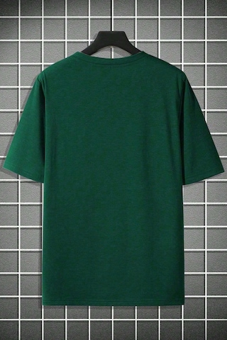 Erkek La California 1987 Baskılı Oversize Tshirt Yeşil