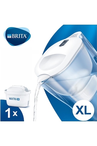 BRITA Aluna Xl Maxtra Filtreli Su Arıtmalı 3.5 Lt. Akıllı Beyaz Sürahi