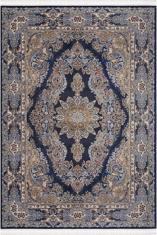 Artemis Halı Silk - 05156a - İpek Halı Laciverti 200x300 Lacivert