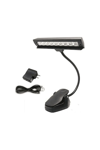 Monyee 19 Led'li 3 Renk Sıcaklığı Ve Parlaklık Seviyesi Ayarlanabilir Göz Koruyucu Okuma Işığı - Müzik Notu Aydınlatıcısı, Usb Şarjlı 2070a Modeli Diğer