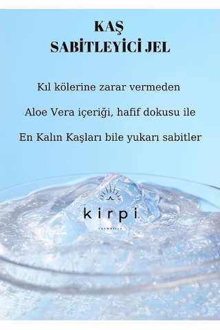 Kirpi Rose Brow Fixing Gel Aloe Vera Kaş Sabitleyici Jel 8 ML
