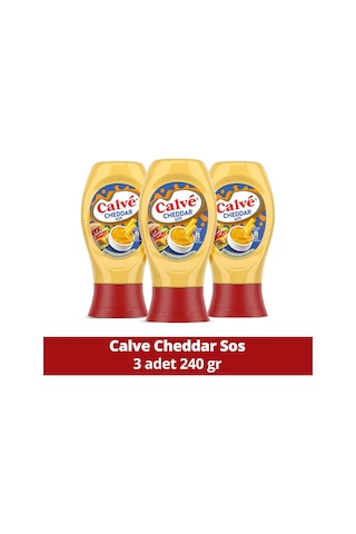 Sos Cheddar 240 Gr X3 Adet