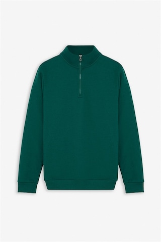 Süvari Koyu Yeşil Regular Düz Yarım Balıkçı Yaka Sweatshirt Ssw2013700001-y05 Koyu Yeşil