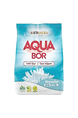 Eti Maden Aqua Bor Beyazlar için Toz Deterjan 6 KG