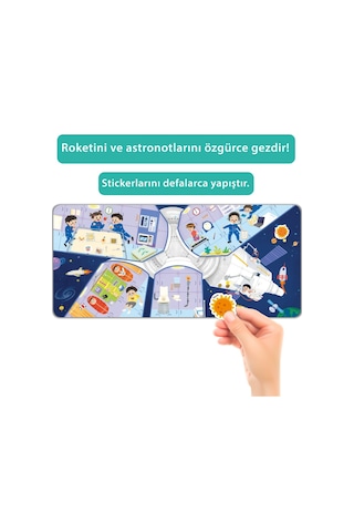 Tükenmeyen Jöle Sticker Kitabı Uzay İstasyonu